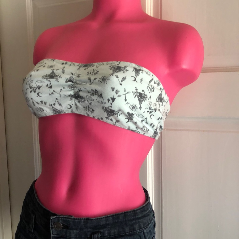 Bandeau Tube Top Summer Camp Top Medium